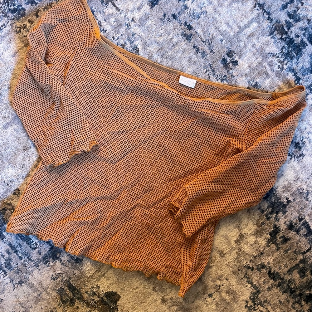 Mesh off the shoulder intimissimi top